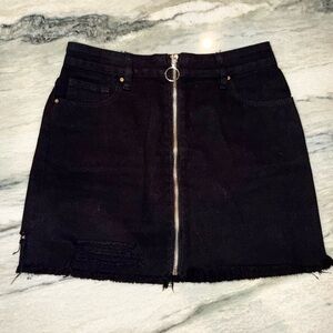 PacSun Black Mini Skirt with Zipper